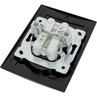 Розетка NILSON 2СП черная Touran 24221024