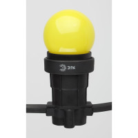 Светодиодная лампа для белтлайт ЭРА ERAYL45-E27 LED Р45-1W-E27 шар, желтый, 4SMD, 1W, E27, 10/100/6000 Б0049576
