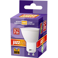 Светодиодная лампа Jazzway PLED-SP 7Вт PAR16 GU10 3000K теплый белый GU10 520лм 230В/50Гц 1033550