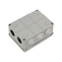 Коробка распределительная для наружного монтажа Greenel 150х110х70мм, IP55,, серая GE41242