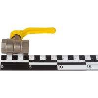 Шаровой кран LD латунь никель, газ Pride Ду15 Ру40 ВР полнопроходной рычаг 007-8023 537157