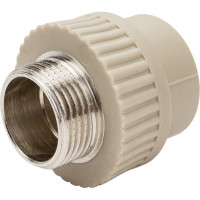 Комбинированная муфта VRT наружная, 32х1", EVER plast, серый 538331