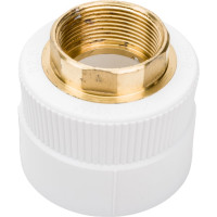 Комбинированная муфта Blue Ocean полипропиленовая, ВР - 63x1 1/2 под ключ PPRF/HTIA(W)-63х1 1/2"