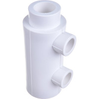 Коллектор Blue Ocean полипропилен 2 отвода - 40х20х2 осевое - 57мм PPRF/FCEUM-01(W)-40х20х2