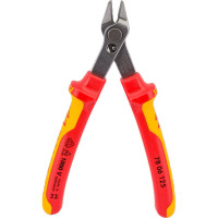 Прецизионные бокорезы KNIPEX Electronic Super Knips VDE, без фаски, L-125 мм, INOX KN-7806125