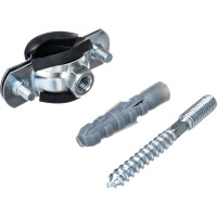 Хомут Uni-Fitt 1/2" 20-24 мм с резиновым уплотнителем, шпилькой и дюбелем 850U2800