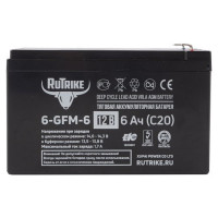 Аккумуляторная батарея Rutrike 6-GFM-6 (12V6A/H C20) 023937