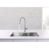 Смеситель LONGRAN Techno Steel с выдвижной лейкой LM2183 SТ