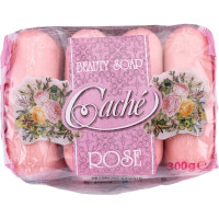 Туалетное мыло для ухода Cache 4 pcs X 75gr X 24 экопак роза CLS0005
