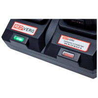 Зарядное устройство для 2-х аккумуляторов 18 В, 4 Ач REDVERG 6678956