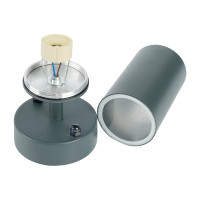 Садово-парковый светильник FERON DH1704, на стену, GU10 230V 35w, серый (на стену) 48321
