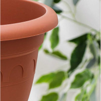 Горшок Колывань с поддоном Martika 6.7 л, диам. 26 см, терракотовый С95Т