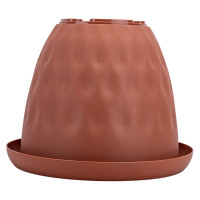 Горшок для растений с поддоном Martika Розетта 13 л, диам. 340 мм, терракотовый С129ТЕР