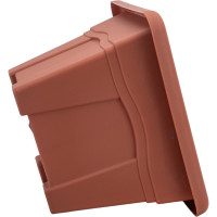 Горшок с поддоном Martika Квадро 8.1 л, 28x28 см, терракотовый С164Т