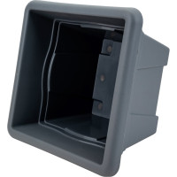 Горшок с поддоном Martika Квадро 12.2 л, 32x32 см, серый С165СЕР