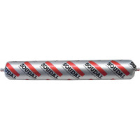 Нейтральный силиконовый герметик Soudal Силируб 2F бесцветный, 600 мл 158935