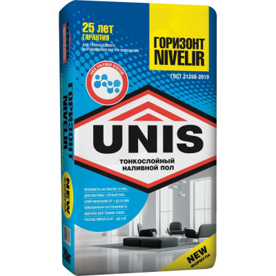 Финишный наливной пол UNIS ГОРИЗОНТ Nivelir 4607005184207