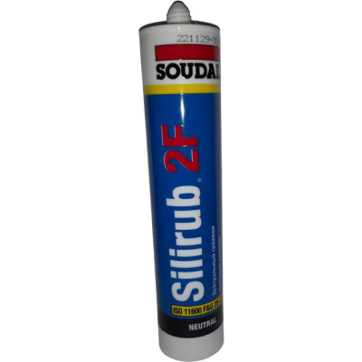 Нейтральный силиконовый герметик Soudal Силируб 2F 157059