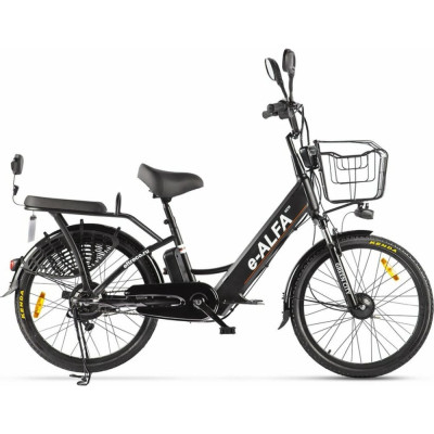 GREEN CITY Велогибрид e-ALFA new Черный-2151 022301-2151