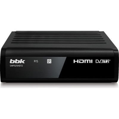 bbk DVB-T2 ресивер SMP025HDT2 черный ЦБ-00001275