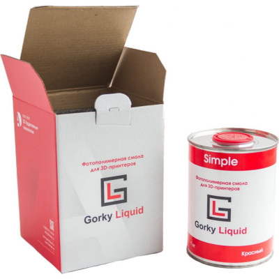 Gorky Liquid Фотополимерная смола Simple Красная 1 кг 52001