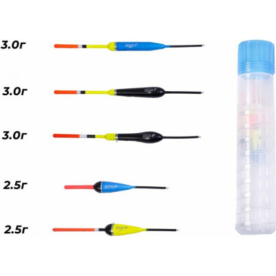 SALMO Поплавки полиуретан. PU ЛЕЩ в тубусе 5шт. набор инд. упак. 9600BREAM-SET