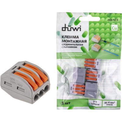 Соединительные монтажные клеммы duwi 26610 5