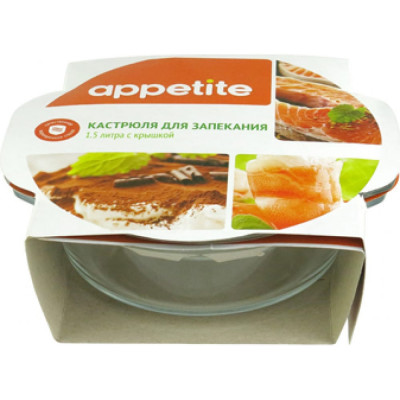 appetite Кастрюля стекл 1,5л PL16