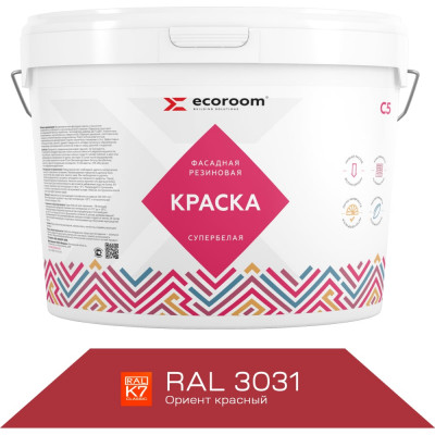 Фасадная резиновая краска ECOROOM Е-Кр-3383/3031