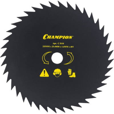 Champion Полотно с остроугольными зубцами 40/255/25,4 SRM-330ES/SRM-350ES,4605 C5110