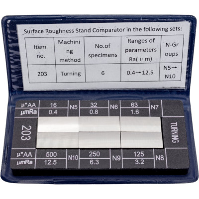 GRIFF Набор образцов шероховатости поверхности из 6шт, Ra 0.4 - 12.5 D125011