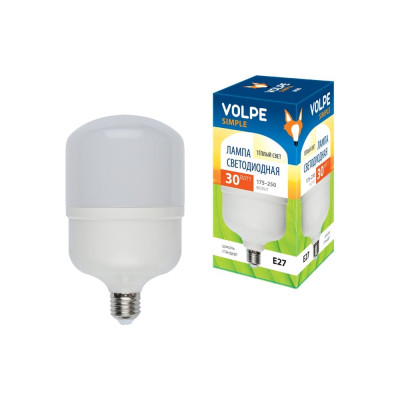 Светодиодная лампа Volpe LED-M80-30W/WW/E27/FR/S 10810