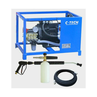 C-TECH Автомойка для грузового транспорта (250 бар, до 900 л/ч, 7.5 кВт) профессиональная стационарная NTR2515ES1E4BP2FMT-15-SF60