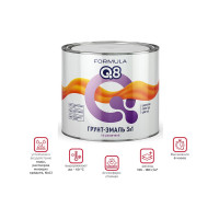 ПРЕСТИЖ ГРУНТ- ЭМАЛЬ ПО РЖАВЧИНЕ FORMULA Q8 БЕЛАЯ 1,9 КГ 52022