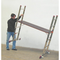 Малые лестничные подмости с одной парой роликов 2х6 Krause Corda 080035