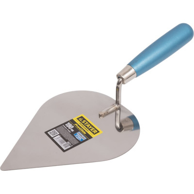 Кельма STAYER Professional сердце, нержавеющее полотно, деревянная рукоятка, 190 мм 0831-3