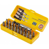 Набор бит MASTER (21 предмет) с адаптером в пластмассовом боксе STAYER 2-26087-H21