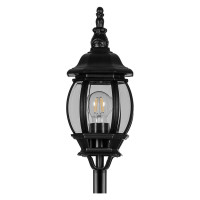 Садово-парковый светильник, столб 100W E27 230V, черный Feron 8110 11106