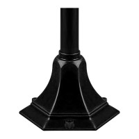 Садово-парковый светильник, столб 100W E27 230V, черный Feron 8110 11106