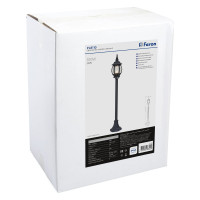 Садово-парковый светильник, столб 100W E27 230V, черный Feron 8110 11106