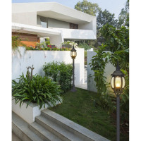 Садово-парковый светильник, столб 100W E27 230V, черный Feron 8110 11106