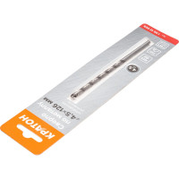 Сверло по металлу шлифованное удлиненное (4.5x126 мм) Кратон 1 05 12 005