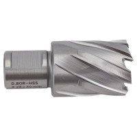 Сверло корончатое HSS по металлу (28х30/63 мм; Weldon 19) D.BOR CD-HSS-030-028-W