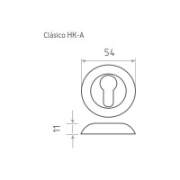 Накладка под ключ НОРА-М НК-А черный 17248