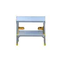 Алюминиевая двухсторонняя стремянка Алюмет с анодированным покрытием 2х2 ступеней. Серия APD 9202