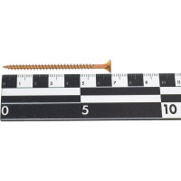 Универсальные шурупы ВИРТУОЗ 4,5х70 мм, потайная головка, желтый цинк 25 шт 27207