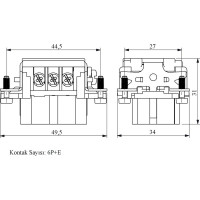 Гнездо Emas 6 полюсов, 16А EB006CP00