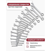 Набор комбинированных ключей KingTul 25пр. (6-28, 30, 32 мм) KT-3026MP(11084)