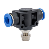 Фитинг-дроссель (пневмодроссель) цанговый 10 мм SHPI SCF 10