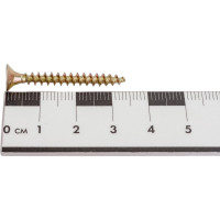 Набор для крепления ВИРТУОЗ дюбель 6x30 К, шуруп 4x35 потайная головка, желтый цинк, 150 шт. 550-11862